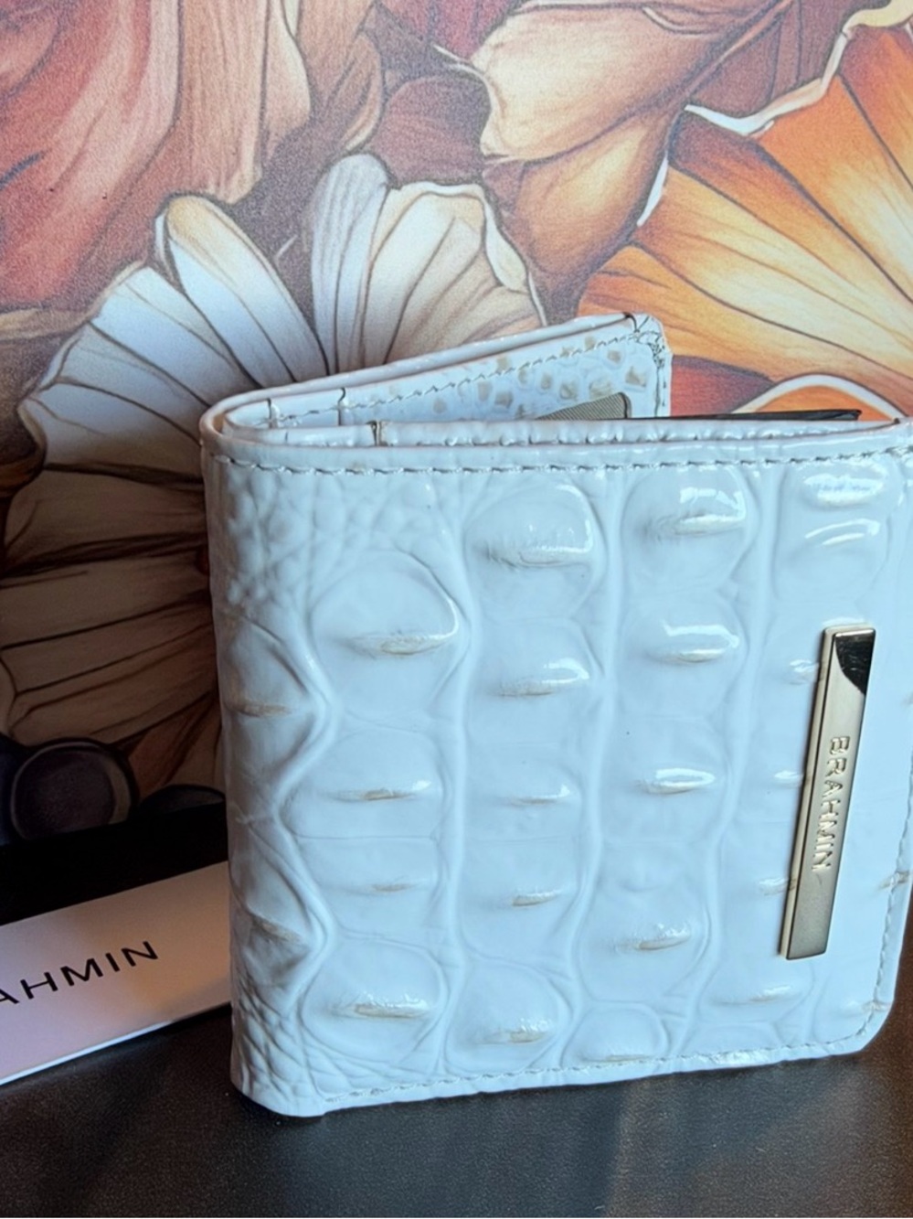 🤍🤍🤍 Brahmin Jane Sea Salt White Wallet New with Tags FIRM $